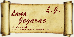 Lana Jegarac vizit kartica
